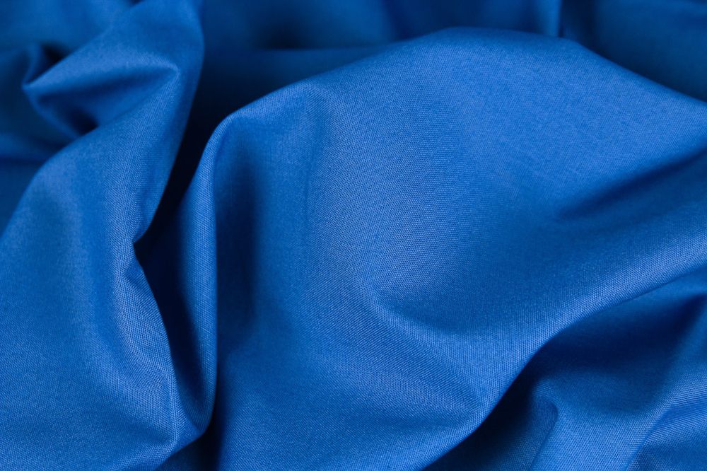 Baumwollstoff royalblau Baumwollstoff royalblau