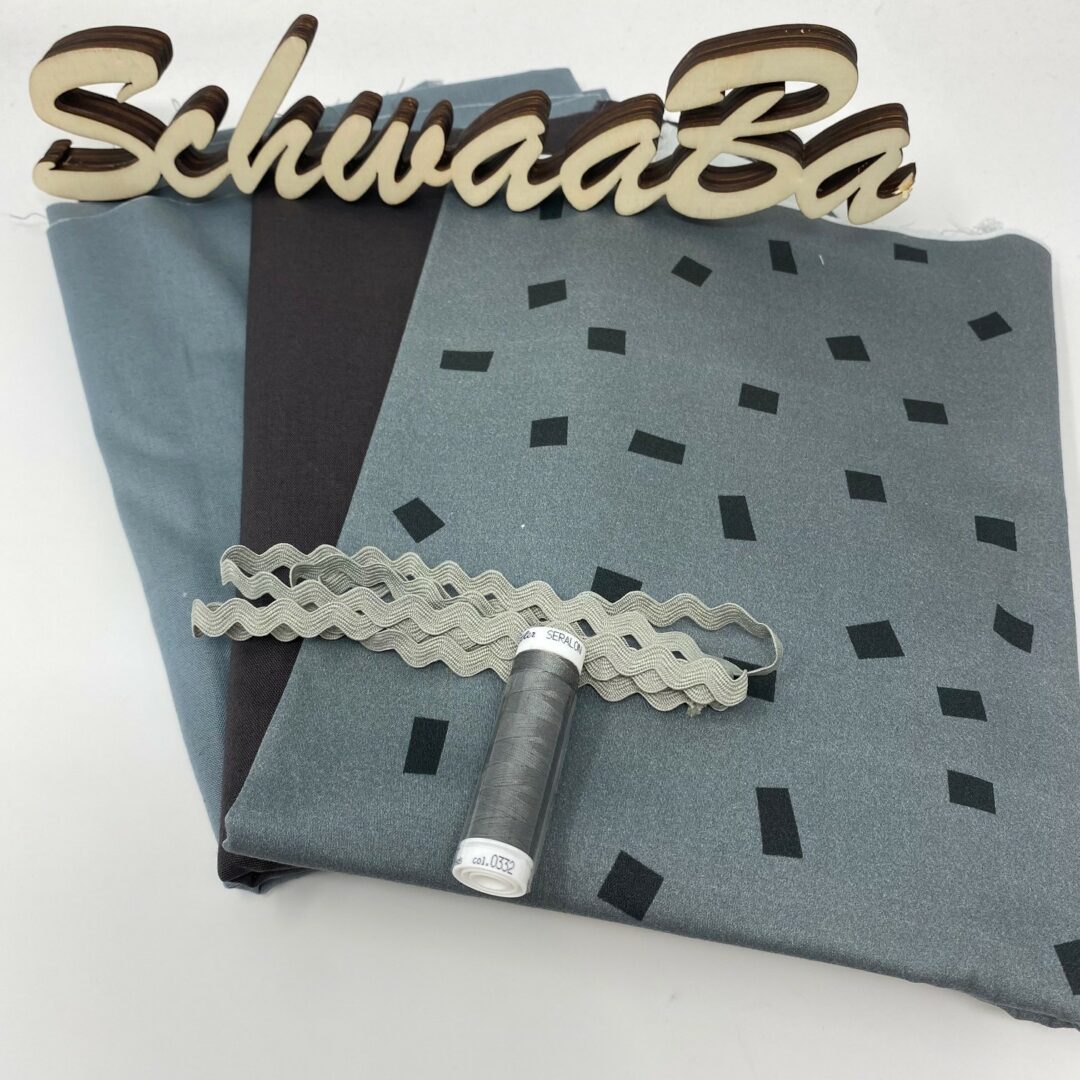 1 Schultüten Nähset Speckles Anthracite zum Ranzen von Lässig all-inclusive
