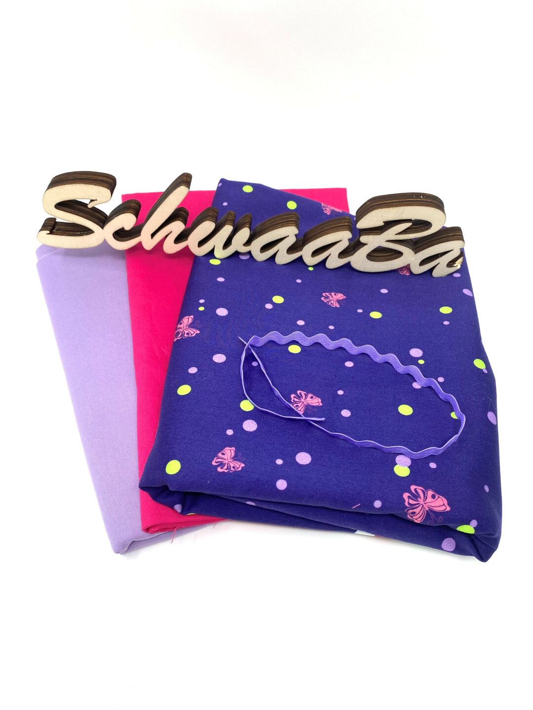 1 Schultüten Nähset Shiny Butterfly zum Ranzen von step by step all-inclusive